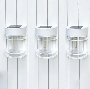 Solar Fence Lights 8 Pack Deck Lights Solar Powered Waterproof - Picture 1 of 8