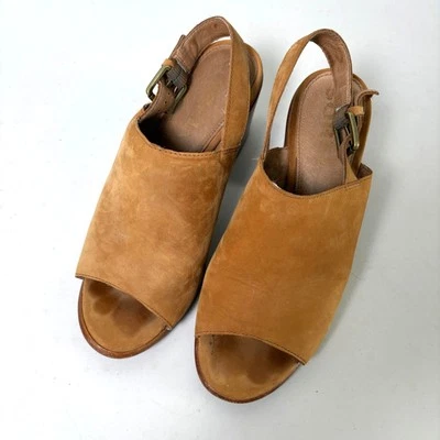 Sandalias Sorel Nadia con cordones para mujer 9 marrón camel gamuza tacón grueso Foto 1 de 4