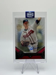 2020 Topps Archives Tom Glavine Topps Tribute 1/1 Autograph - Foto 1 di 3