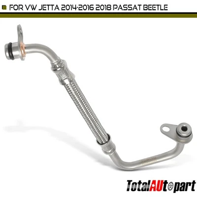 New Turbocharger Oil Feed Line for Volkswagen VW Jetta 2014-2018 Passat Beetle - Image 1 of 4