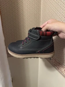 Botas Eddie Bauer Silver Star rojas/a cuadros/azules talla 11 para niños pequeños - Imagen 1 de 6