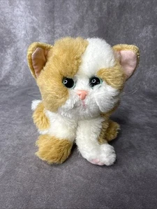 Kitty Kitty Kittens Cat Plush Tyco 1992 Green Eyes PURRS - Picture 1 of 6