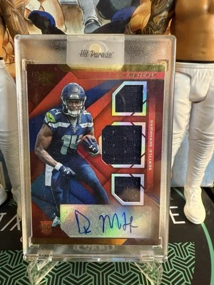2019 NFL XR DK Metcalf /30 Auto 3 Patch - Image 1 of 2