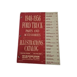 Vtg 1948-1956 Ford Truck Parts And Accessories Illustrations Catalog 1964 - Picture 1 of 9