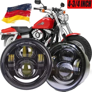 Par de faros LED luces de conducción diurna para Harley Dyna Fat Bob FXDF 2008-14 2015 - Imagen 1 de 15