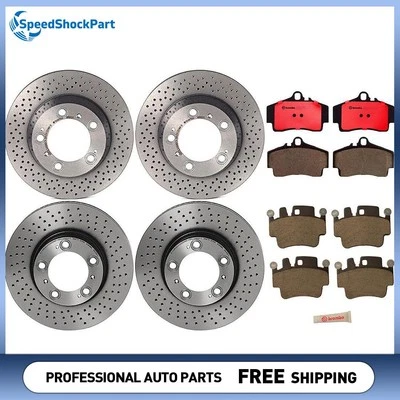 Rotores de freno de disco delanteros y traseros Brembo pastillas de freno para Porsche Boxster 2000-2004 Foto 1 de 4