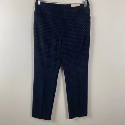 Pantalones Brigitte Chicos So Adelgazantes Talla 2 EE. UU. 12 L Azul Marino Lunares Foto 1 de 4