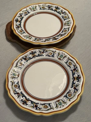 "Juego de 2 platos de cena Sur La Table Nova Deruta Umbria Italia 11 1/4""" Foto 1 de 4