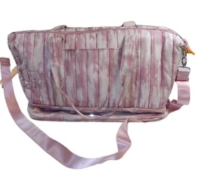 Madden girl Large Duffle bag Pink Quilted For Emergency Bug Out Diaper Travel - Picture 1 of 12