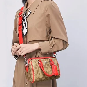Coach CR338 Mini Rowan tracolla in tela firmata - Foto 1 di 8