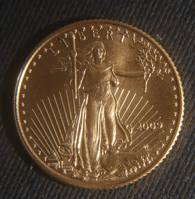 2009  $5  1/10 oz Gold Eagle Coin    Lot 311046 - Image 1 of 3