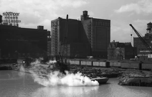 Steele Wedeles Building River North-Chicago Illinois Vintage 1940 Negative Photo - Imagen 1 de 4