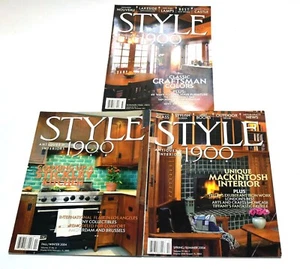 3 ISSUES STYLE 1900 MAGAZINE QUARTERLY ART & CRAFT MISSION MAGAZINE - Picture 1 of 1