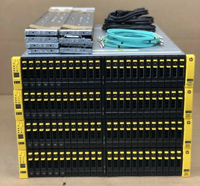 HPE 3PAR 7450c 8GB FC All Flash 46TB (24x 1.92TB) SAS SSD SAN Storage Solution - Image 1 of 3