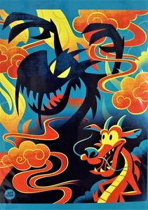 Disney WonderGround Gallery Postcard Mulan MUSHU "Who Am I?" By Jeff Granito - Picture 1 of 1