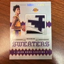 2023-24 NBA Hoops WINTER ROOKIE SWEATERS Jalen Hood- Schifino LA LAKERS CARD📈