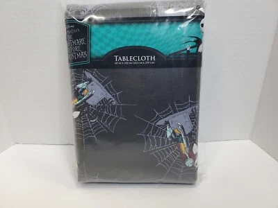 Disney Nightmare Before Christmas Vinyl Tablecloth Jack & Sally 60" x 102"  - Image 1 of 2