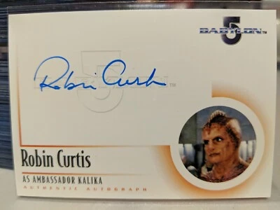 Complete Babylon 5 Robin Curtis A9 Autograph Card as Ambassador Kalika NM 2002  - Image 1 of 2