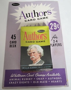 JUEGO DE CARTAS DE AUTORES WHITMAN C 1968-70 NUEVO DE LOTE ANTIGUO SELLADO A BORDO ** MARK TWAIN - Imagen 1 de 1