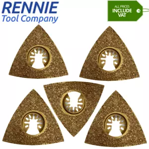 78mm Triangular Carbide Rasp Oscillating Multi Tool Blades Grout Mortar Concrete - Picture 1 of 1