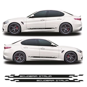 Scuderia Italia Seitenstreifen passt Alfa Romeo Giulia Vinyl Aufkleber Aufkleber - Bild 1 von 3