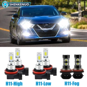 For Nissan Maxima 2016 2017 2018 - 6PC 6000K LED Headlight + Fog Light Bulbs Kit - Picture 1 of 12