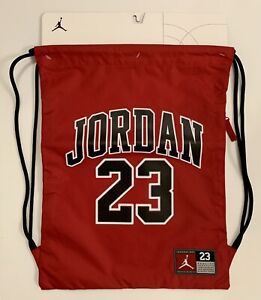 Nike Air Jordan 23 Bulls Jersey Jumpman Gym Sack Backpack Bag Red 9A0757-R78 NEW