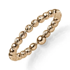 Ring Kugelring Damenring aus 585 Gold Rotgold diamantiert Breite 2,2mm - Picture 1 of 1