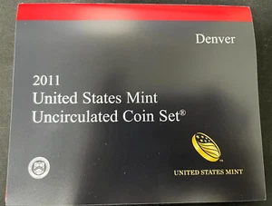 2011 P & D US Mint Set Uncirculated 28 Coins with COA - Picture 1 of 4