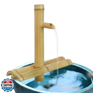 foci cozi,Bamboo Water Fountain Without Pump,Water Fountain Outdoor Indoor,Ze - Imagen 1 de 5