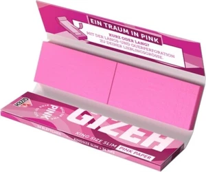 Cartine Gizeh King Size Pink Lunghe Filtri in Carta Da 13 Libretti - Bild 1 von 3