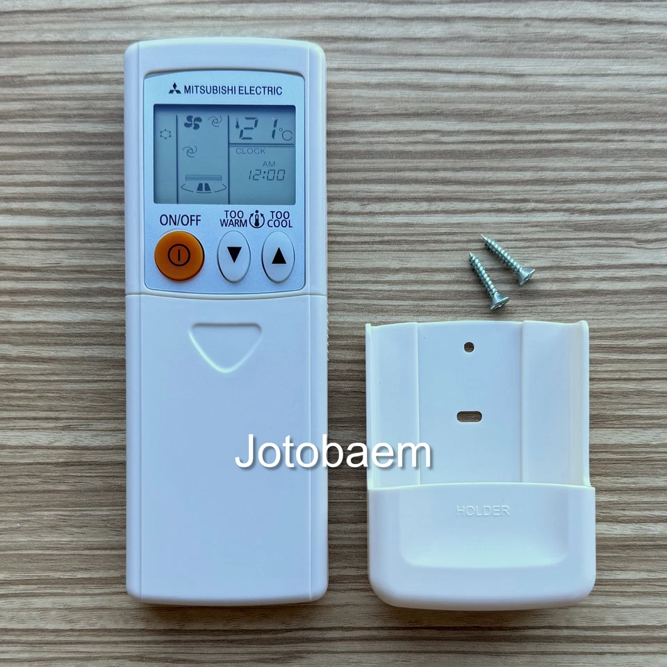 A/C Replacement Remote Control Mitsubishi MSZ-GE22VA, MSZ-GE25VA + WALL HOLDER - Image 1 of 3