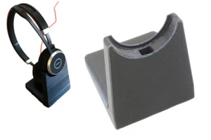 Desk Stand Holder Mount for Jabra Evolve 65 Bluetooth Headset Headphones - Picture 1 of 9