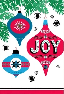 Buon Natale Auguri Joy Deck The Halls Carte Hallmark - Set di 8 - Foto 1 di 3