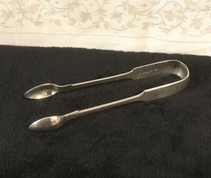 Large Antique Sterling Silver Sugar Tong-694 - Picture 1 of 7
