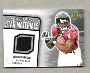 2006 UD Football Future Star Materials Jerious Norwood Atlanta Falcons Jersey - Picture 1 of 1