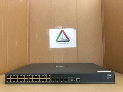 SMC Networks TigerStack II 10/100/1000 8824M SCM8824M 24-Port Switch (Inc VAT) - Image 1 of 4