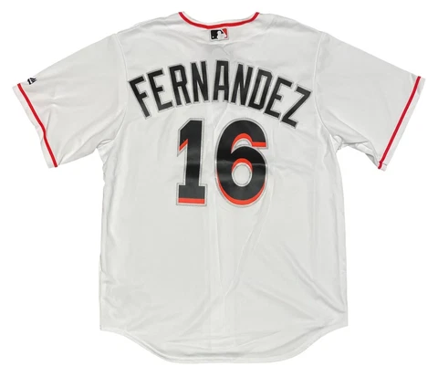 Jose Fernandez #16 Miami Marlins Majestic Stitched Jersey Size L Large Cover