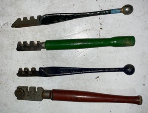 Cuatro CORTADORES DE VIDRIO de colección herramientas de corte de vidriero, Goodell Pratt, Diamantor - Imagen 1 de 8