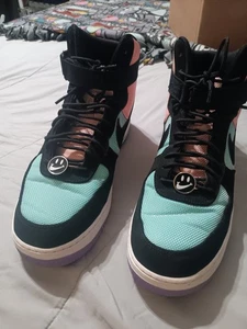 NIKE AIR FORCE 1 "HAVE A NIKE DAY" JADE-BLACK SZ: 13 - Picture 1 of 6