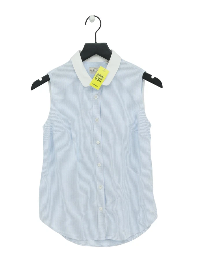 Jack Wills Women's Shirt UK 10 Blue 100% Cotton Basic - Image 1 of 4