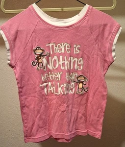 X- Large Girls Pink Bobby Jack Shirt "There Is Nothing Better Than Talking" - Picture 1 of 2