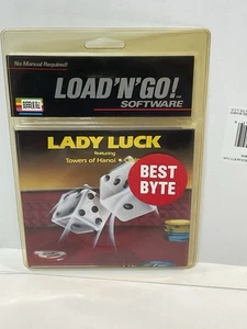 Vintage Apple Ii Game Lady Luck  Towers Of Hanoi & Casino NIP Sealed - Afbeelding 1 van 2