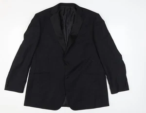 Burton Men's Black Shawl Lapel Tuxedo Blazer 48R - Picture 1 of 12