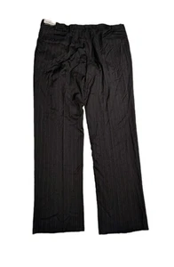 NWT JOS A BANK SIGNATURE COLLECTION DRESS PANTS 44P PLEAT 44X37 GRAY STRIPED - Picture 1 of 13