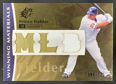 Parche Prince Fielder 2008 SPx Winning Materials/125 #WM-PF Brewers Foto 1 de 4