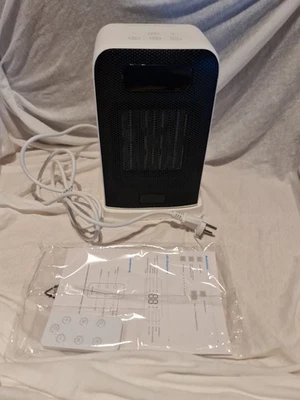 Heizlüfter, Tragbarer  mit Thermostat & ECO, 4 Modus Digitalanzeige Timer 35dB - Bild 1 von 4