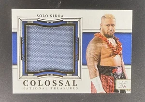 2024 Panini National Treasures WWE SOLO SIKOA Colossal Mat Relic 92/99 - Picture 1 of 2