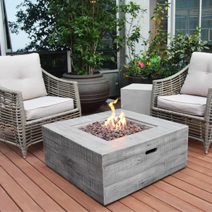 MODENO Gasfeuerstelle Wilton ca. 87x87xH38 cm Feuerstelle Gaskamin Gasheizer - Bild 1 von 6