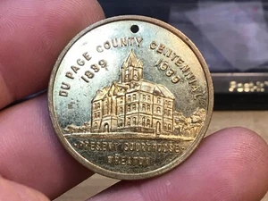 1839-1939 Dupage Co. Illinois Centennial Coin 100 Years Courthouse Wheaton - Picture 1 of 2